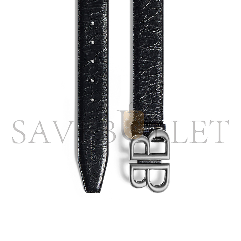 BALENCIAGA MEN'S MONACO BELT IN BLACK 7660672AASF1000 BALENCIAGA MEN'S MONACO BELT IN BLACK 7660672AASF1000